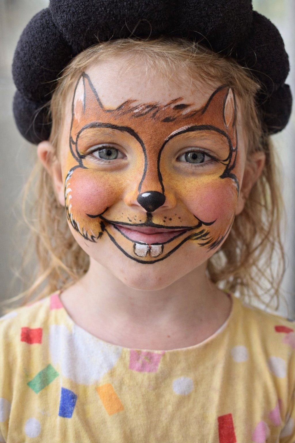 Fox face paint design